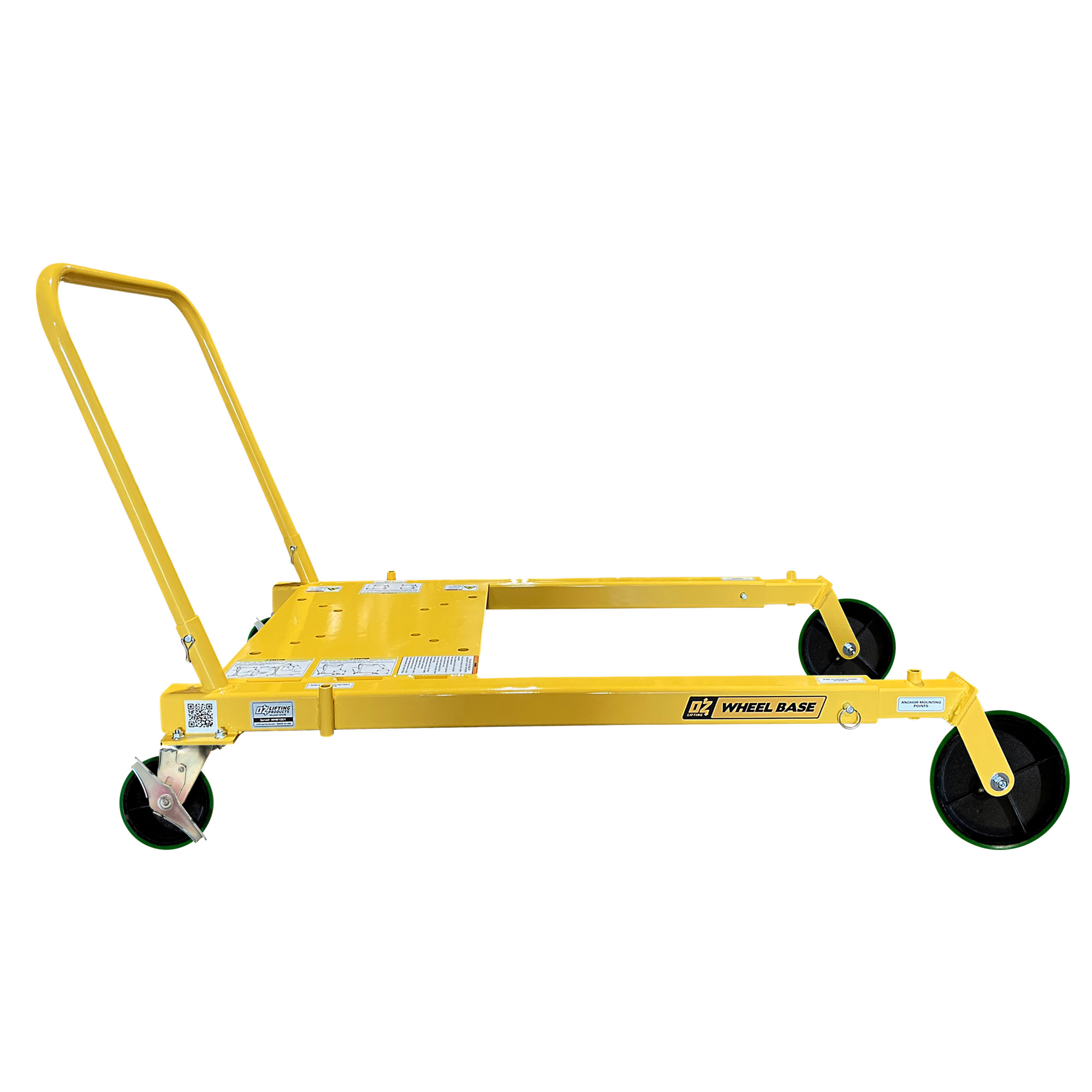 OZ Lifting Products, Wheel Base for Oz Lifting Davit Cranes, Max. Capacity 1200 lb, Max. Lift 120 ft, Model# OZWB